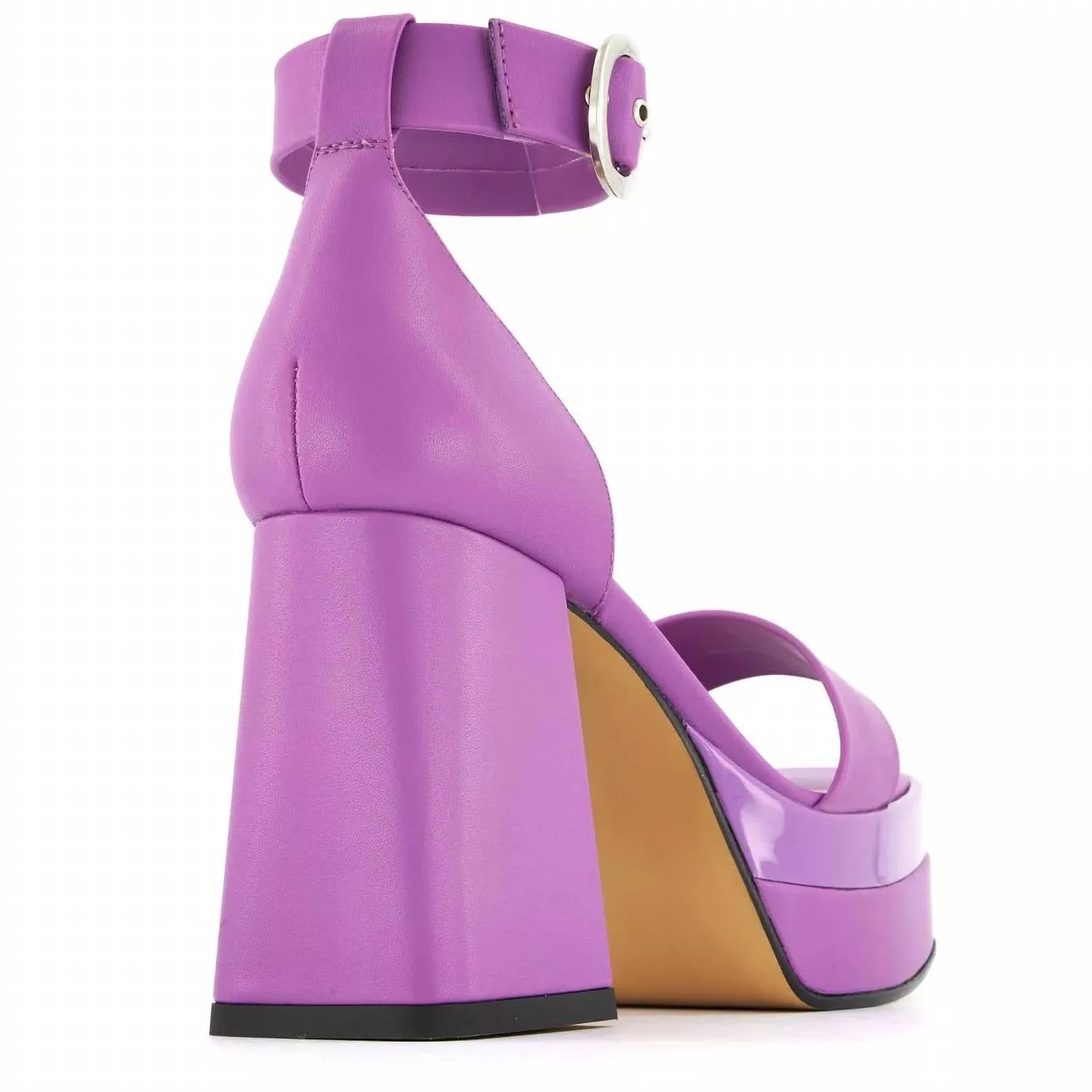 Andrea - Women's Ankle Strap Sandal With Round Buckle