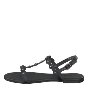 Bitt Leather Studs Sandal 100 - Black