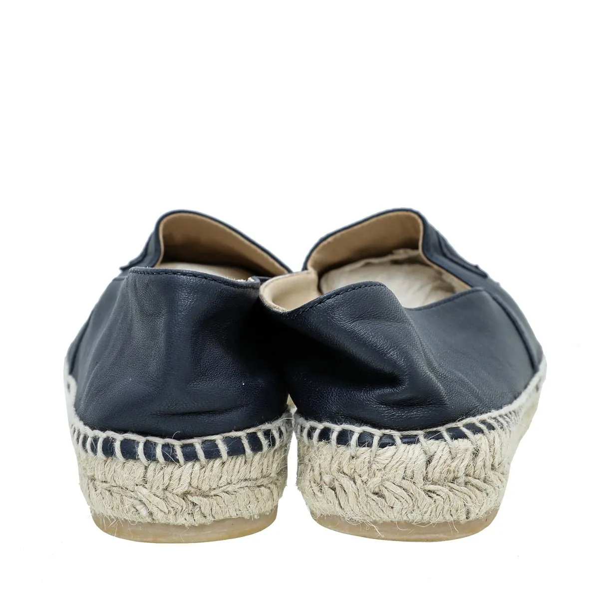 Chanel Bicolor CC Cap Toe Espadrille 38