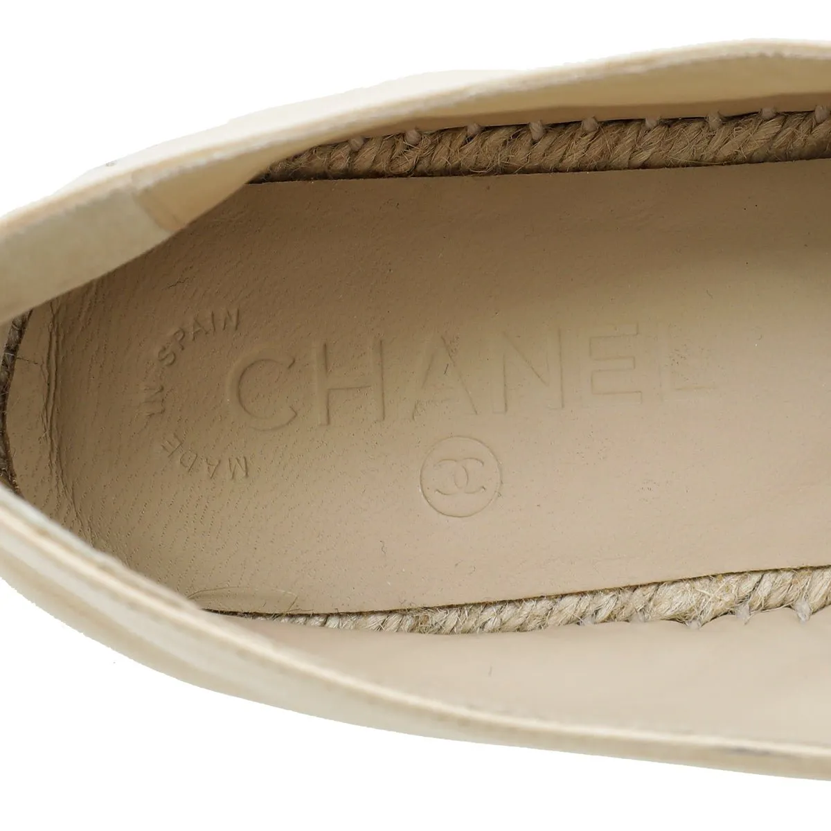Chanel Bicolor CC Cap Toe Espadrille 39