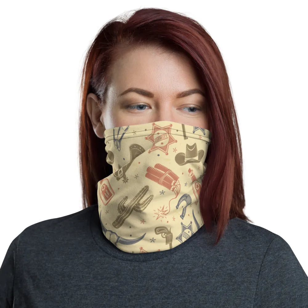 Cowboy Collage Neck Gaiter