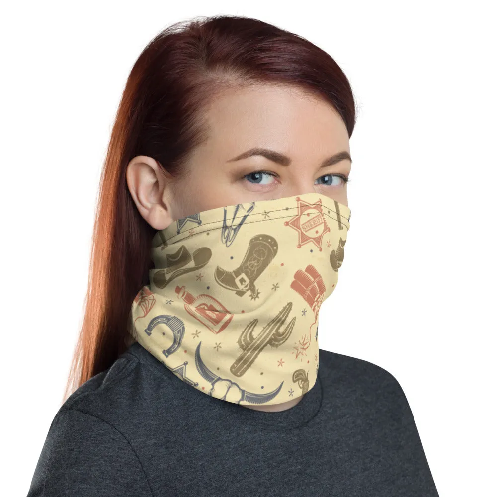 Cowboy Collage Neck Gaiter
