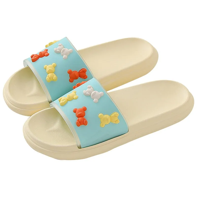 Cute 3d Bears Summer Sandals