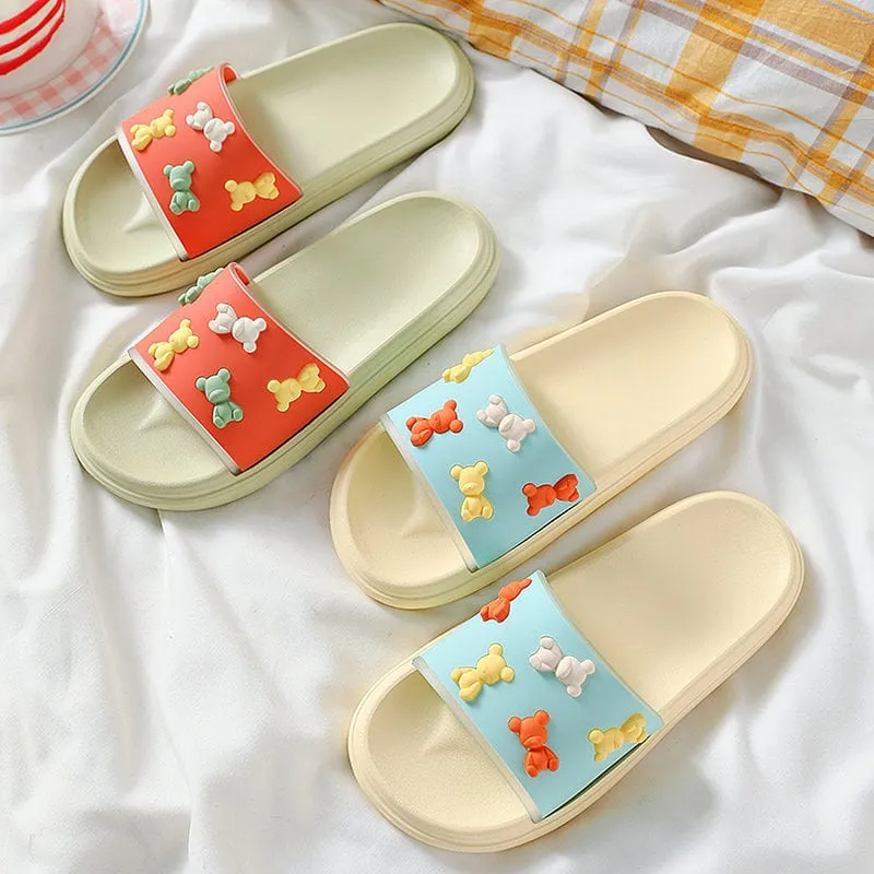 Cute 3d Bears Summer Sandals