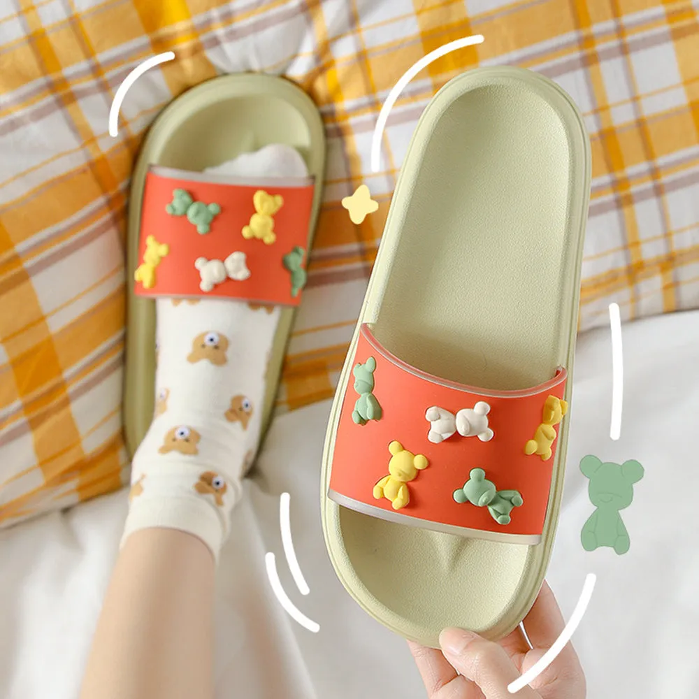 Cute 3d Bears Summer Sandals
