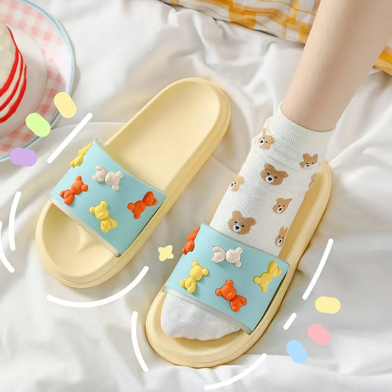 Cute 3d Bears Summer Sandals
