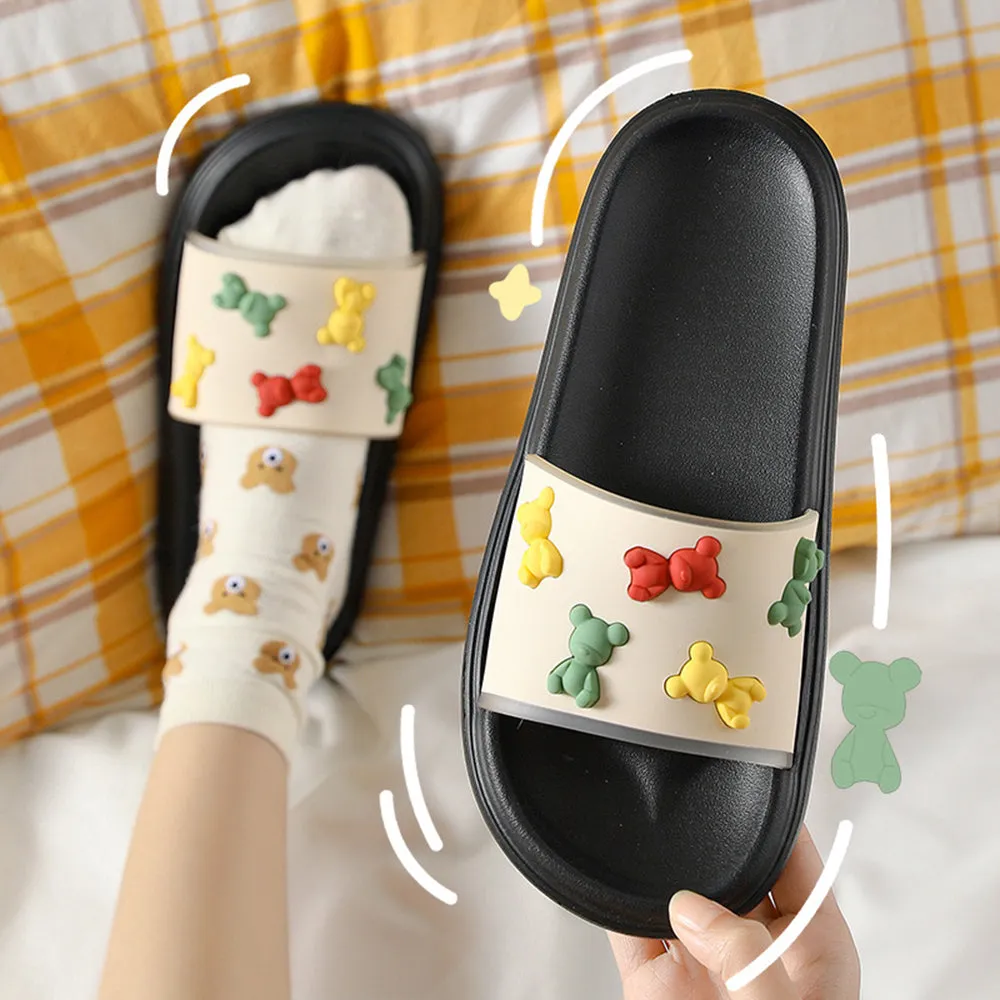 Cute 3d Bears Summer Sandals