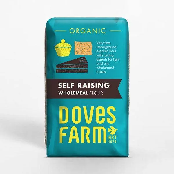 Doves Farm Organic Stoneground Self Raising Wholemeal Flour 1kg