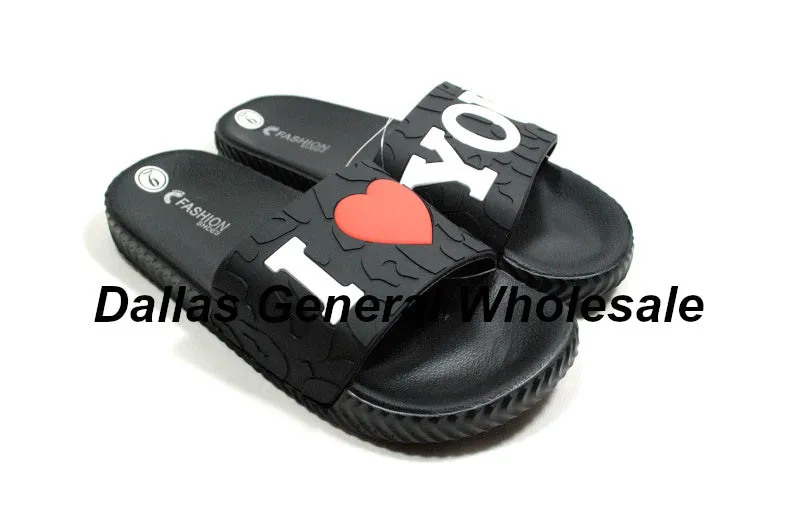 Girls Cute Slip On PVC Sandals Wholesale