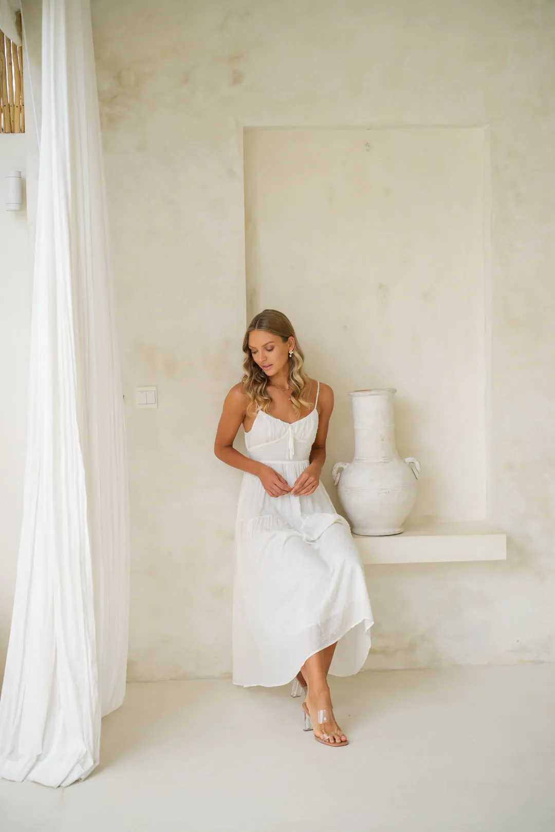 Keep It Simple Maxi Dress White