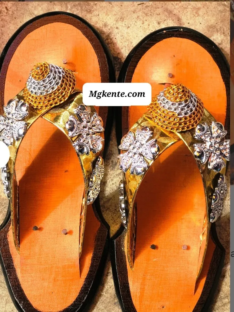 Marrying Ghana African Men's Royal Traditional Sandals AS4