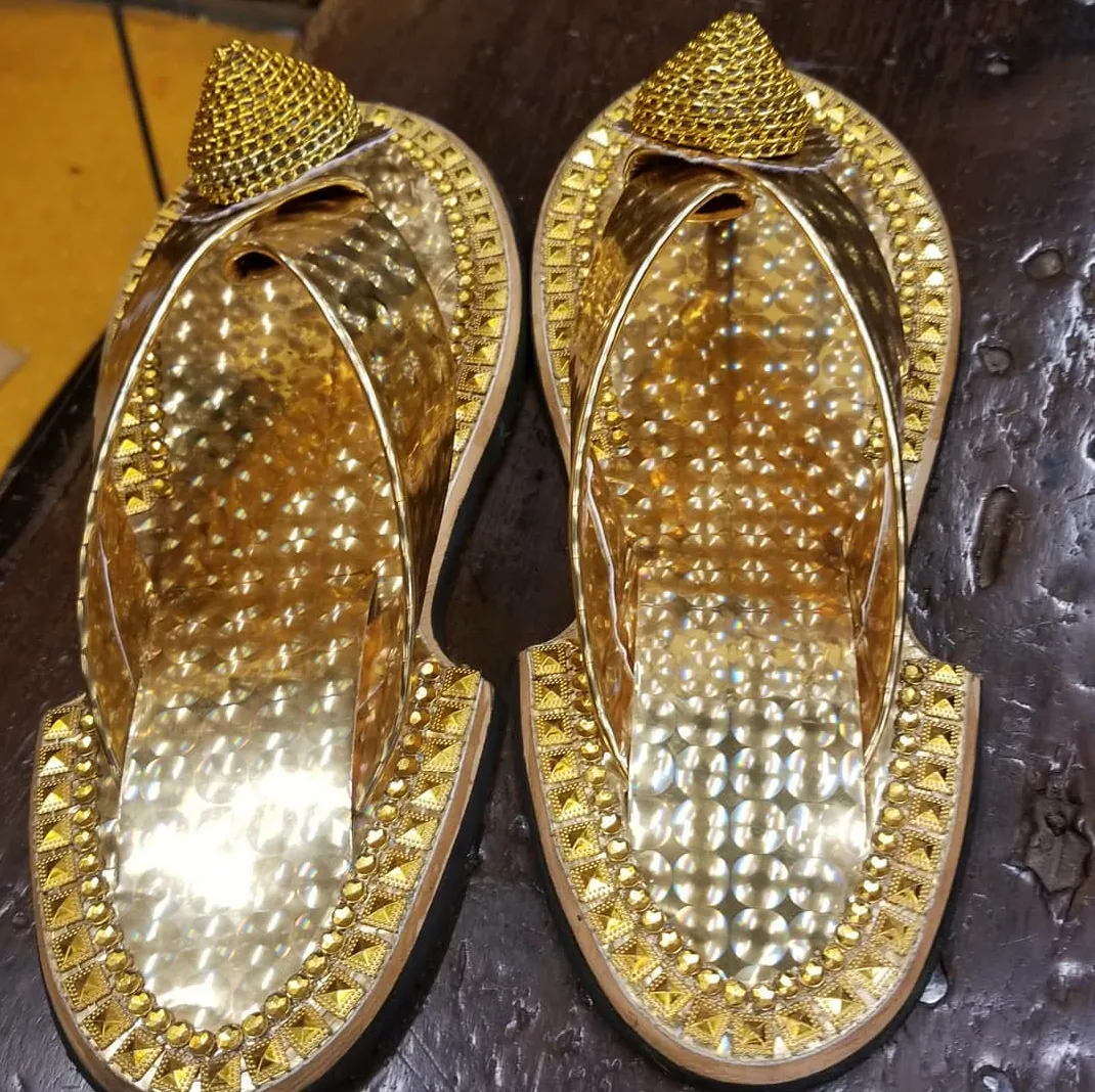 Marrying Ghana African Men's Royal Traditional Sandals AS5