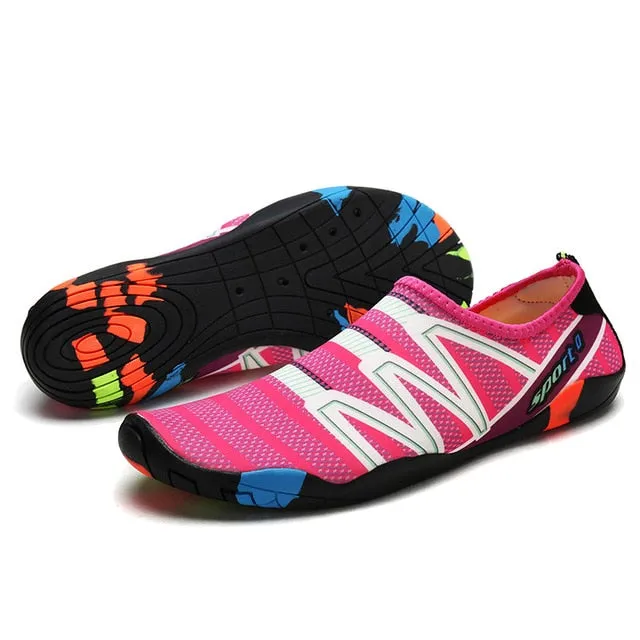 PLAYSWICH  Unisex Sneakers Swimming Shoes Quick-Drying Aqua Shoes Yoga Socks Slip-on for Men Women