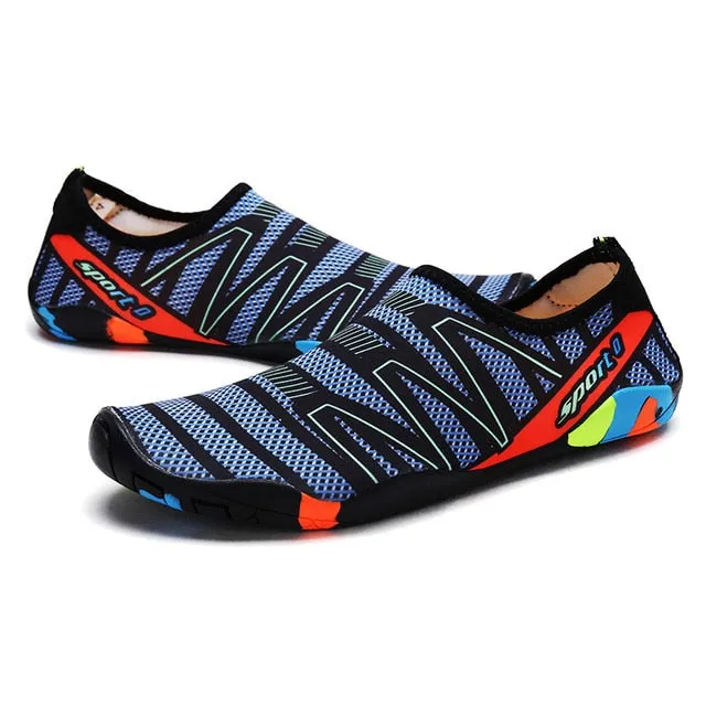PLAYSWICH  Unisex Sneakers Swimming Shoes Quick-Drying Aqua Shoes Yoga Socks Slip-on for Men Women