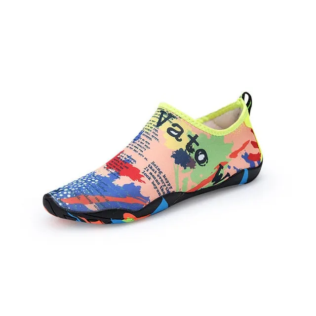PLAYSWICH  Unisex Sneakers Swimming Shoes Quick-Drying Aqua Shoes Yoga Socks Slip-on for Men Women