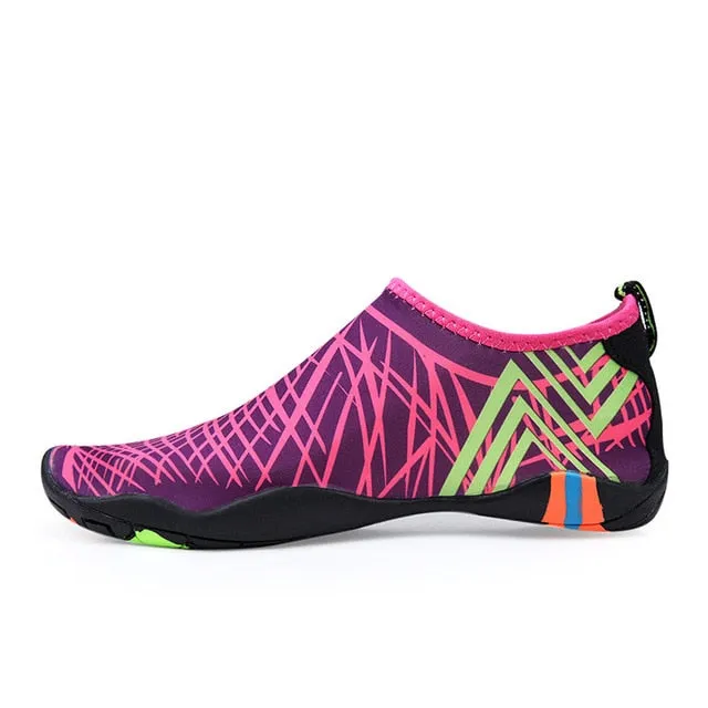 PLAYSWICH  Unisex Sneakers Swimming Shoes Quick-Drying Aqua Shoes Yoga Socks Slip-on for Men Women