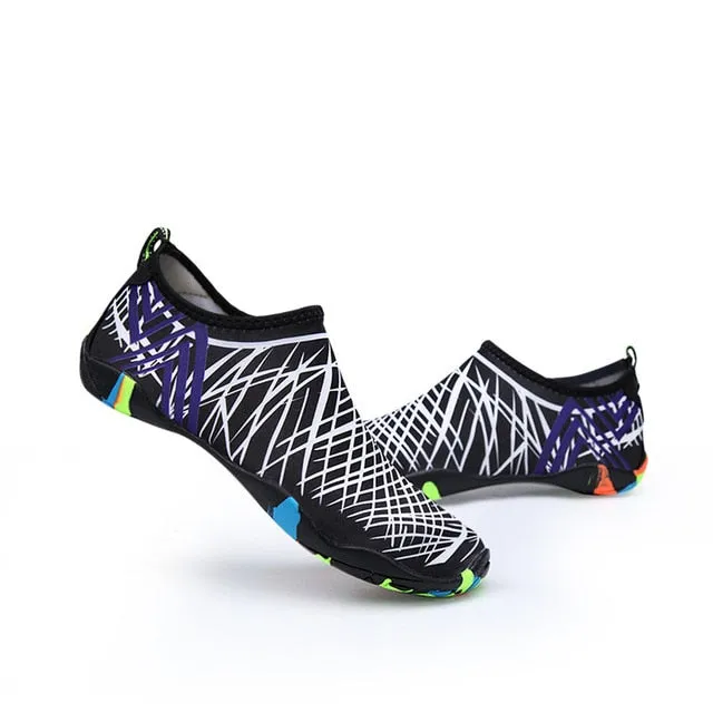 PLAYSWICH  Unisex Sneakers Swimming Shoes Quick-Drying Aqua Shoes Yoga Socks Slip-on for Men Women