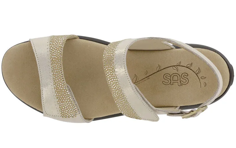 SAS Nudu Leather Sandal - Golden