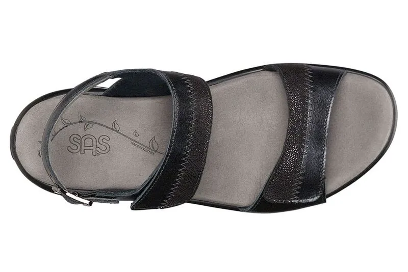 SAS Nudu Leather Sandal - Midnight