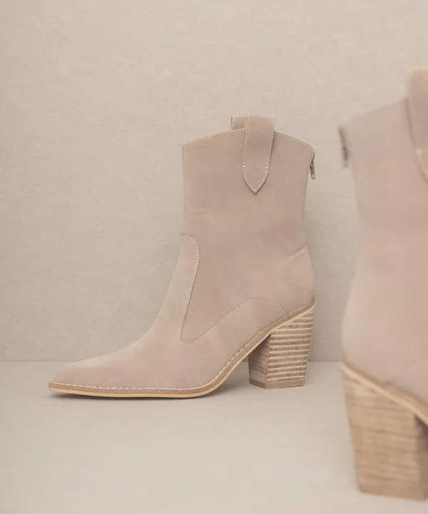 Stylish Two Paneled Western Fashion Shoes Boots