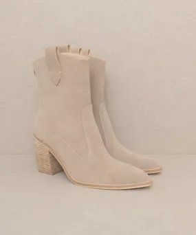 Stylish Two Paneled Western Fashion Shoes Boots