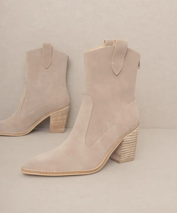 Stylish Two Paneled Western Fashion Shoes Boots