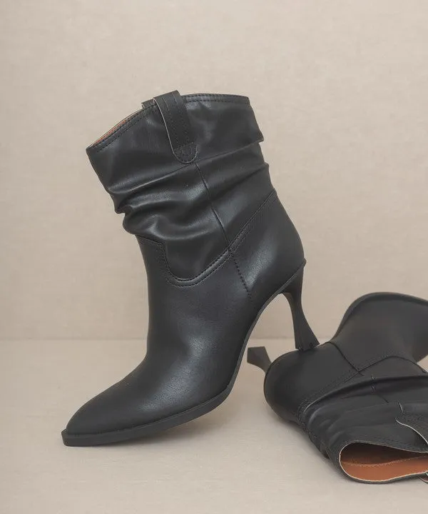 Stylish Western Inspired Slouch Fashion Shoes Boots