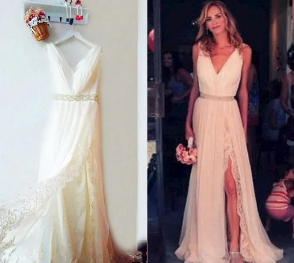 Wedding Dress,Chiffon Wedding Dress,Simple Wedding Dress,Lace Wedding Dress,Sexy Wedding Dress,Beach Wedding Dress ,Cheap Wedding Dress ,V Neck Wedding Dress ,Wedding Dress for Bride ,Wedding Dress 2016,Bridal Dress ,Bridal Gown
