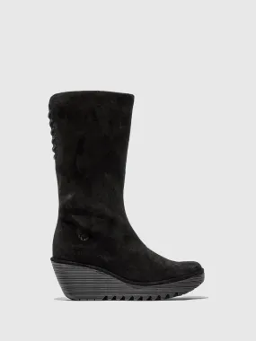 Zip Up Boots YUMU321FLY OILSUEDE BLACK